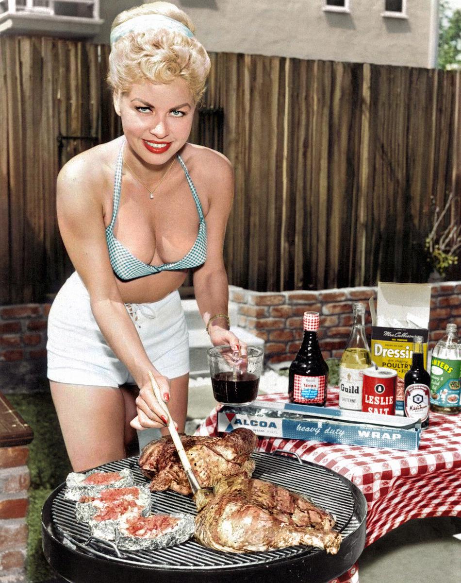 Model Jeanne Carmen, 1950s. Colorized.jpg