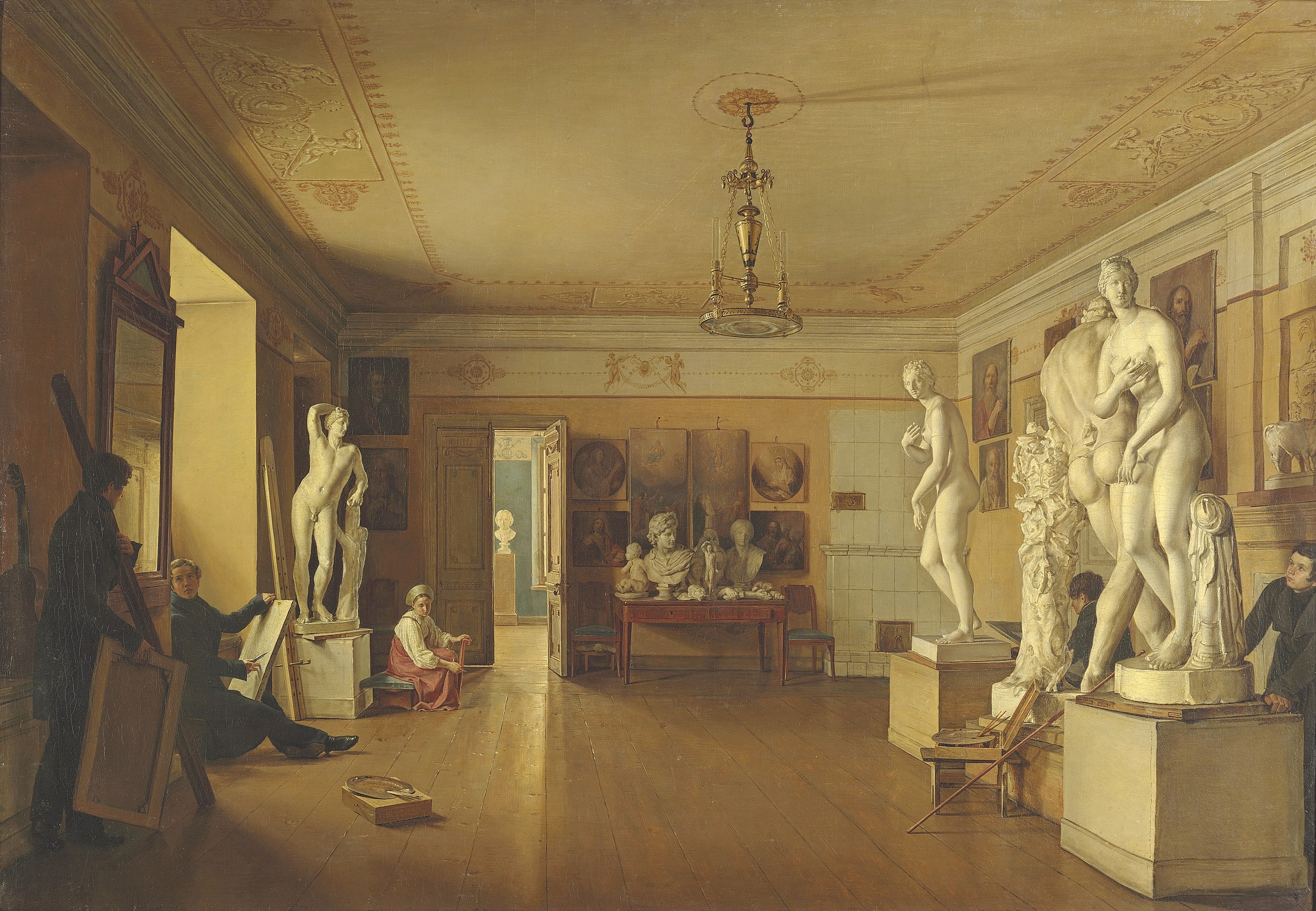 Алексеев А.А. Мастерская художника А.Г. Венецианова в Петербурге. 1827.jpg