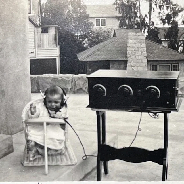 1925 photo of my Grandpa listening to the radio. 2 days before Santa Barbara earthquake.jpg