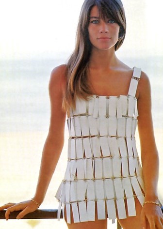 French Songstress Francoise Hardy in a Paco Rabanne Dress - 1966 (RIP Paco 18 February 1934 – 3 February 2023).jpg