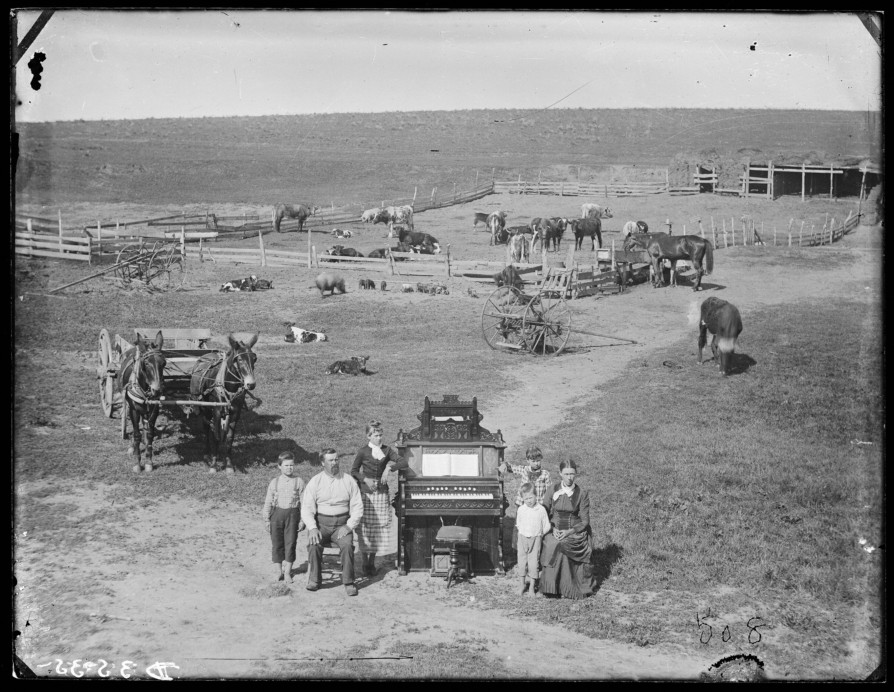 The David Hilton family near Weissert, Custer County, Nebraska, 1887 - By Solomon D. Butcher.jpg
