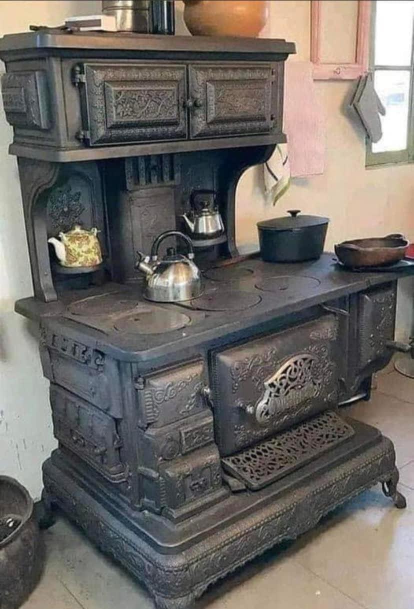 This wood burning stove from 1907 still being used today.jpg