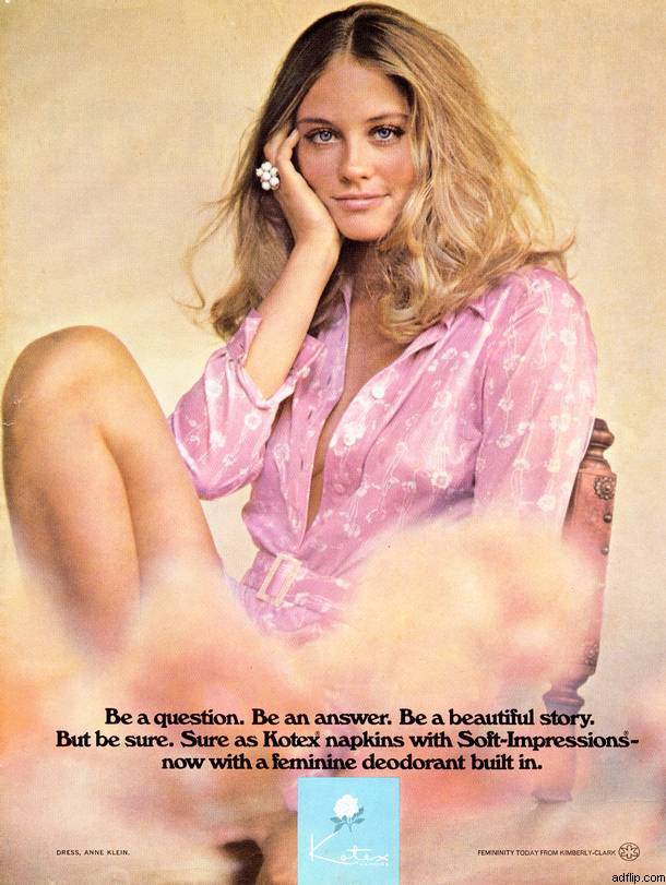 Cybill Shepherd, 1971 Kotex Ad.jpg