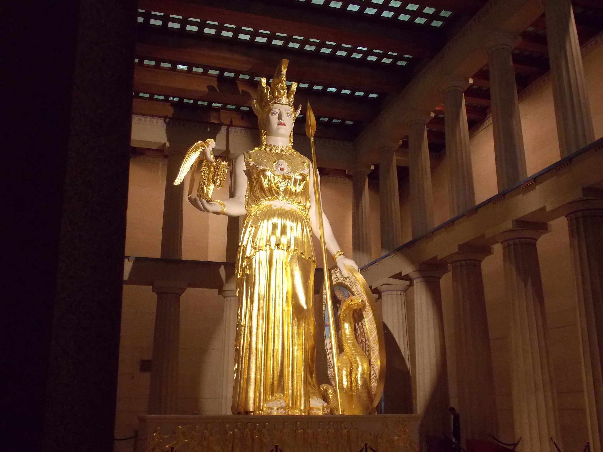 Statue of Athena, Parthenon Temple replica in Nashville TN.jpg