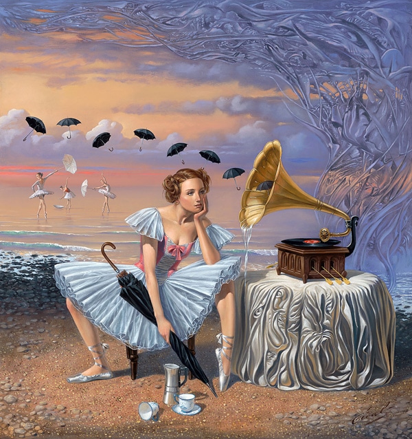 Melody Of Rain. Michael Cheval, Oil Paint, 2015.jpg