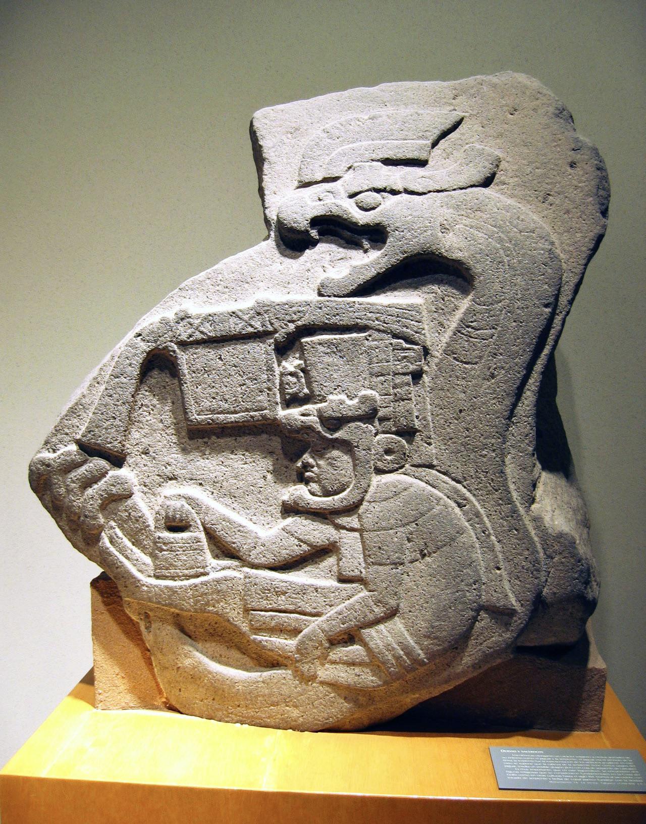 Olmec Monument 19 from La Venta, Tabasco, Mexico. 900-400 BCE.jpg