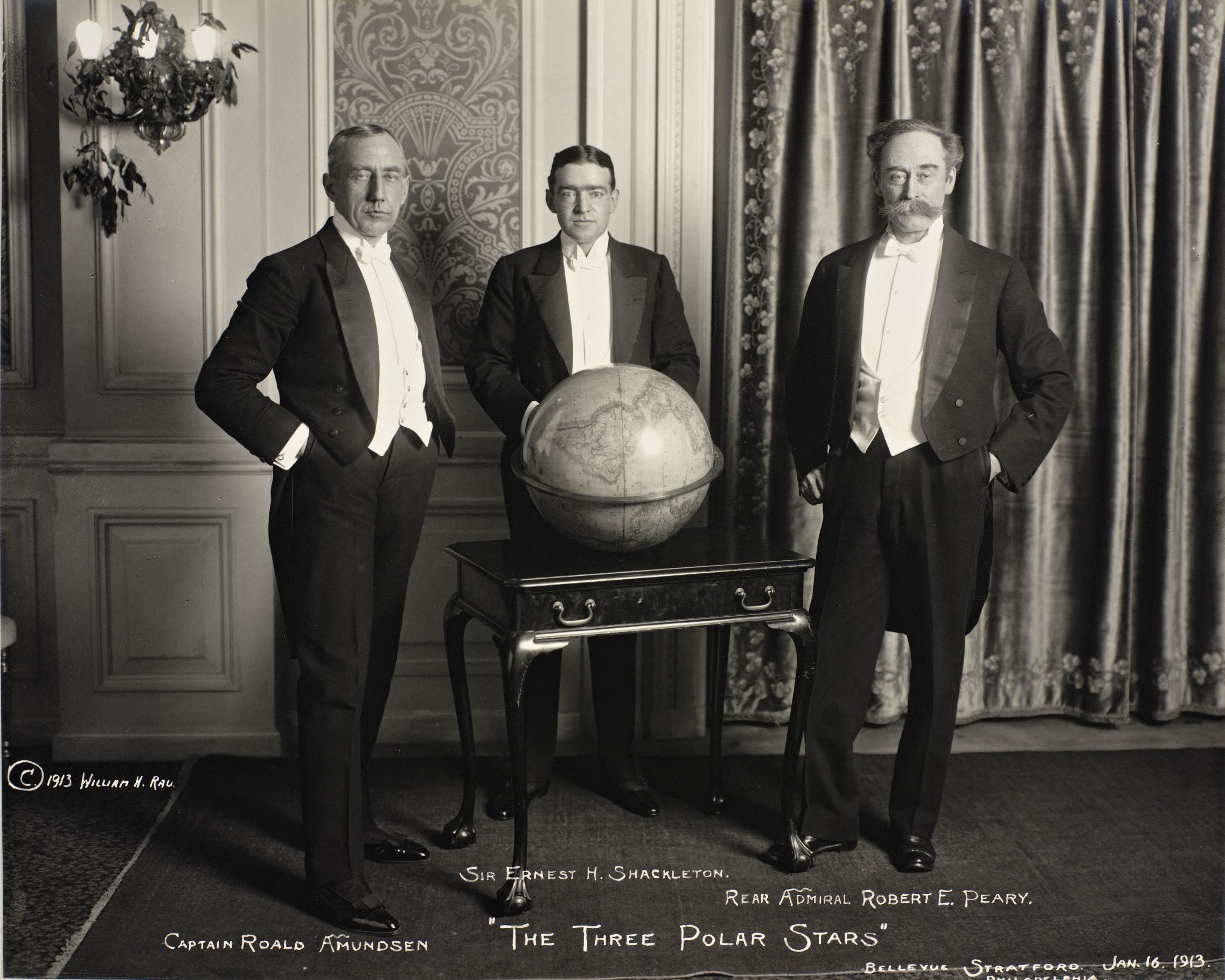 Amundsen, Shackleton, and Peary. 1913.jpg