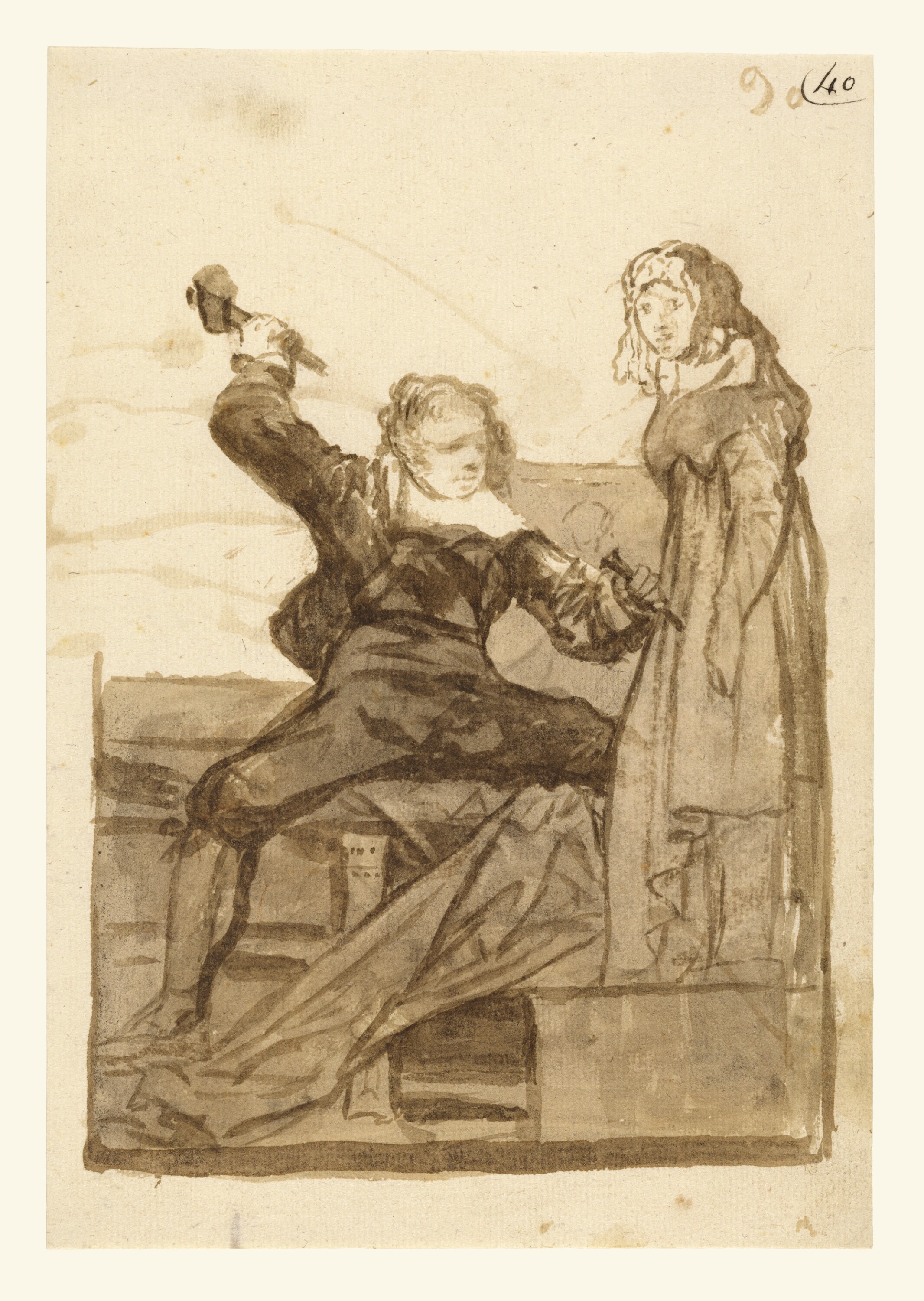 Francisco José Goya y Lucientes — Pygmalion and Galatea (possibly about 1812-1820).jpg