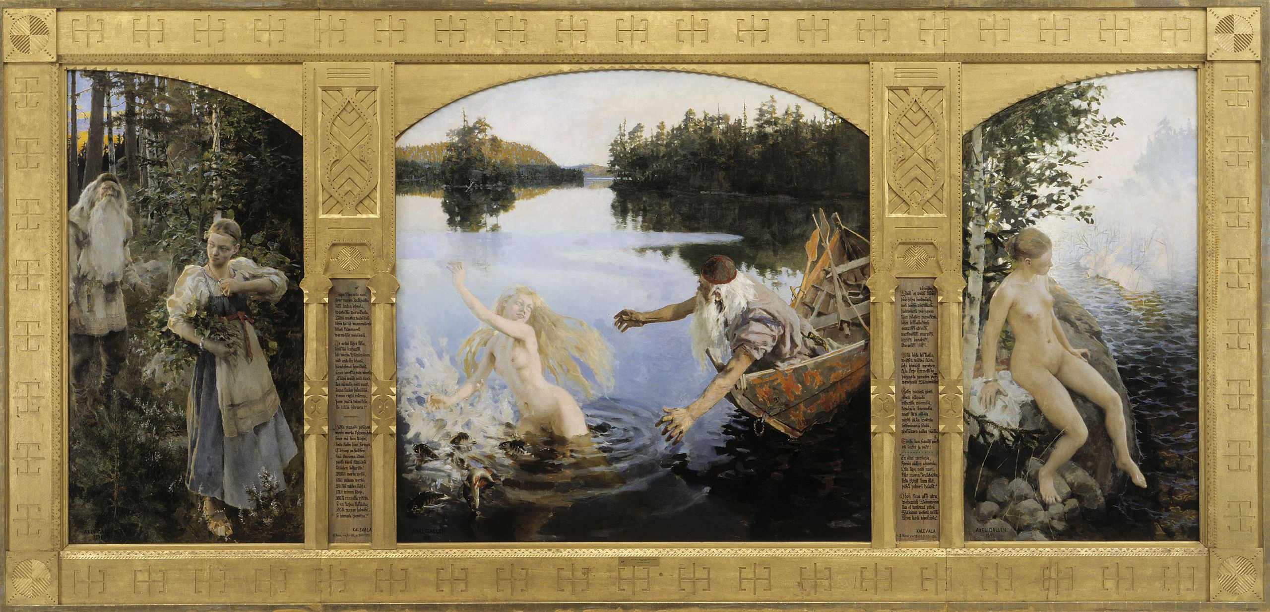 The Myth of Aino (1891), by Akseli Gallen-Kallela, Ateneum, Helsink.jpg