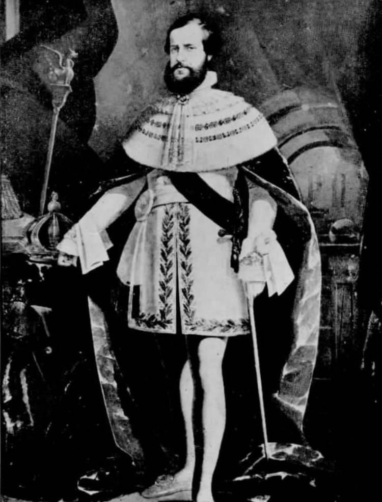 Emperor of the Brazilian Empire Pedro II de Alcantara Joao Carlos Leopoldo Salvador Bibiano Francisco Xavier de Paula Leocadi Miguel Gabriel Rafael Gonzaga di Braganza and Austria , 1862.jpg