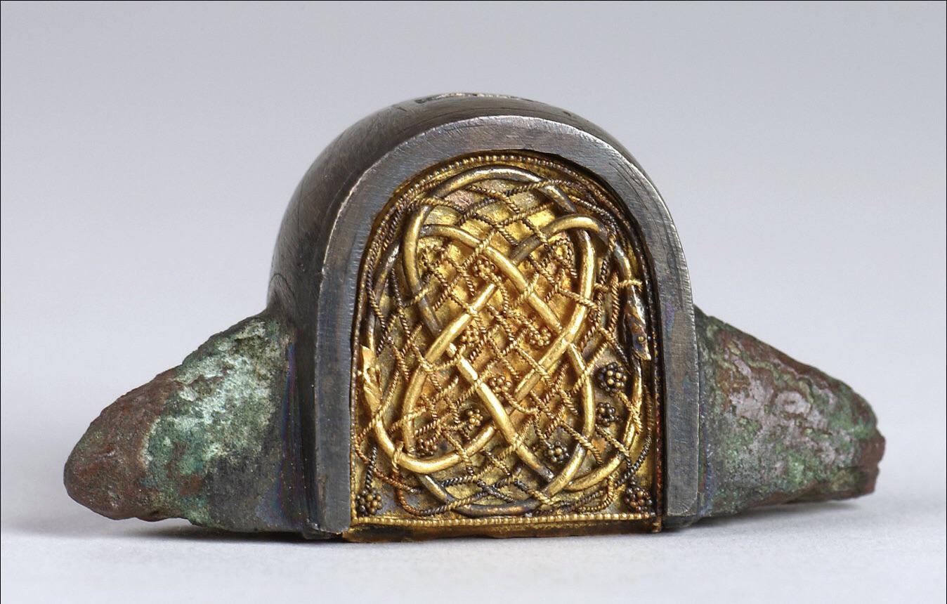 8th century Anglo-Saxon sword pommel from the kingdom of Wessex, (now England).jpg