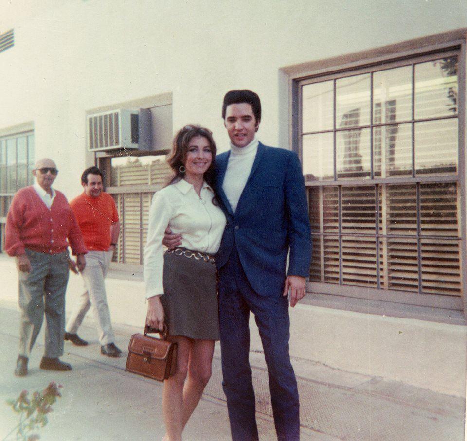 Elvis Presley and Michele Carey on the set of Live a Little, Love a Little (1968).jpg