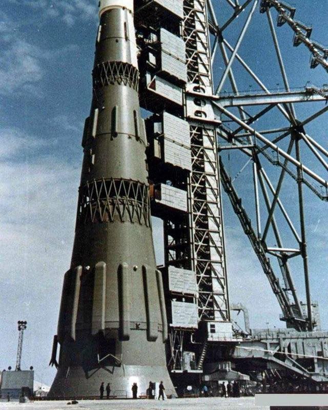 Макет ракеты N1, предназначенной для полета космонавтов на Луну. СССР, 1967.jpg