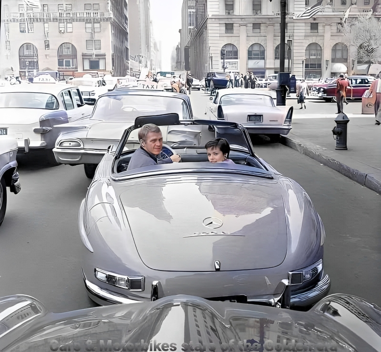 Steve McQueen driving in NYC, 1960.png