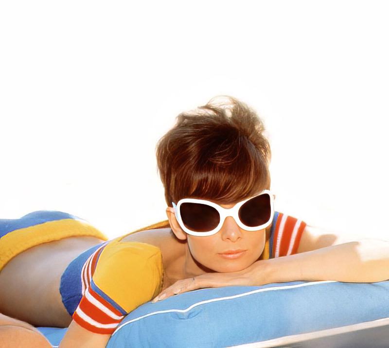 Audrey Hepburn photographed by Terry O’Neill during the filming of Two for the Road, St. Tropez, 1966.jpg