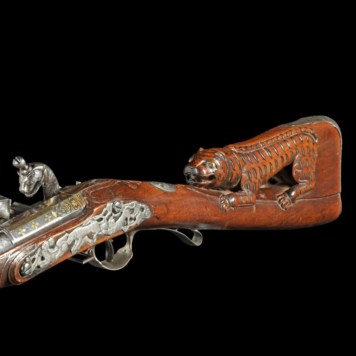 Superimposed Matchlock Gun of Tipu Sultan  - 1794 AD - Looted by the British after Seige of Srirangapatna.jpg