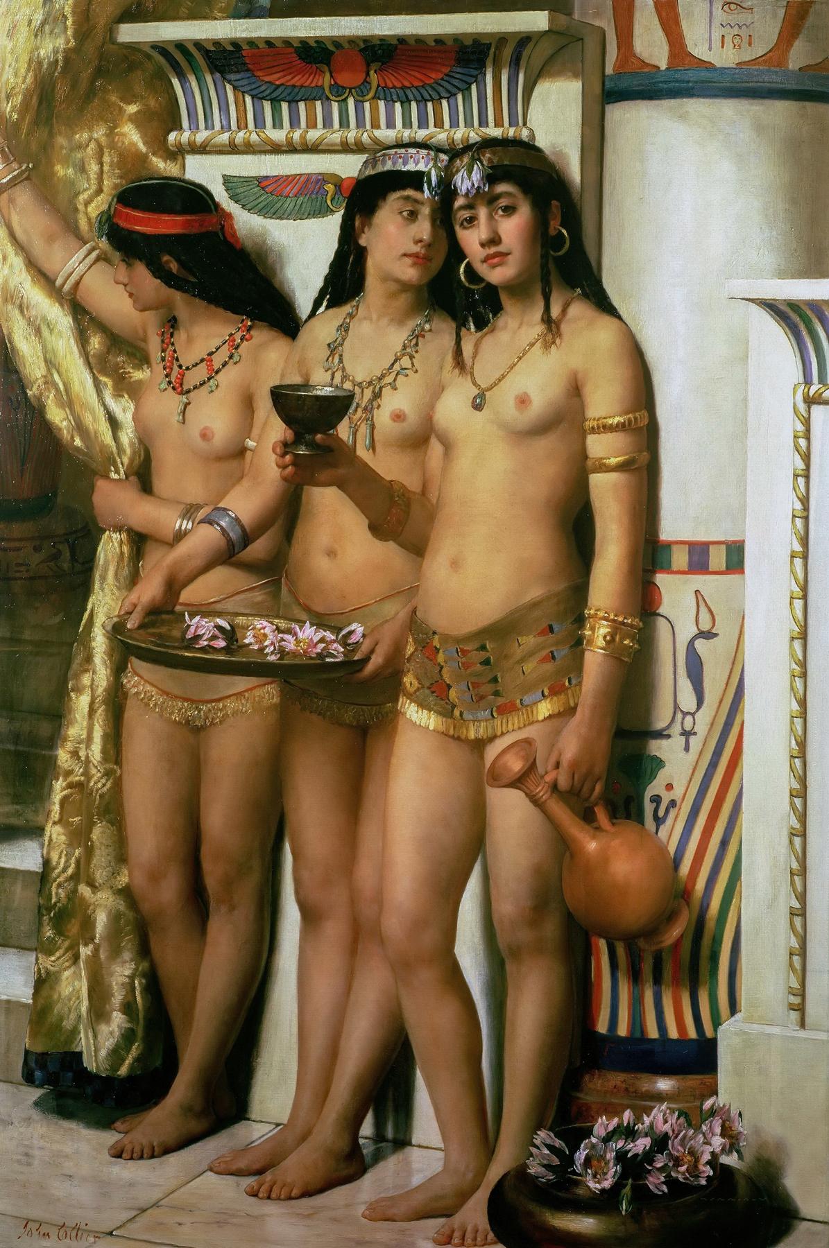 John Collier - Pharaoh’s Handmaidens (1883).jpg