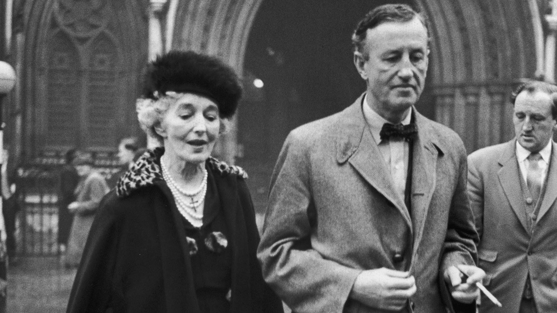 Ian Fleming with his mother Evelyn St. Croix Fleming. 1957.jpg