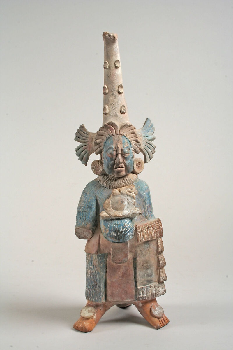 Mesoamerican Ritual Clown, 'The Fat Man', Jaina Island Figure, Also A Whistle, Post-Classic Maya, 7th-8th Century AD, Mexico.jpg
