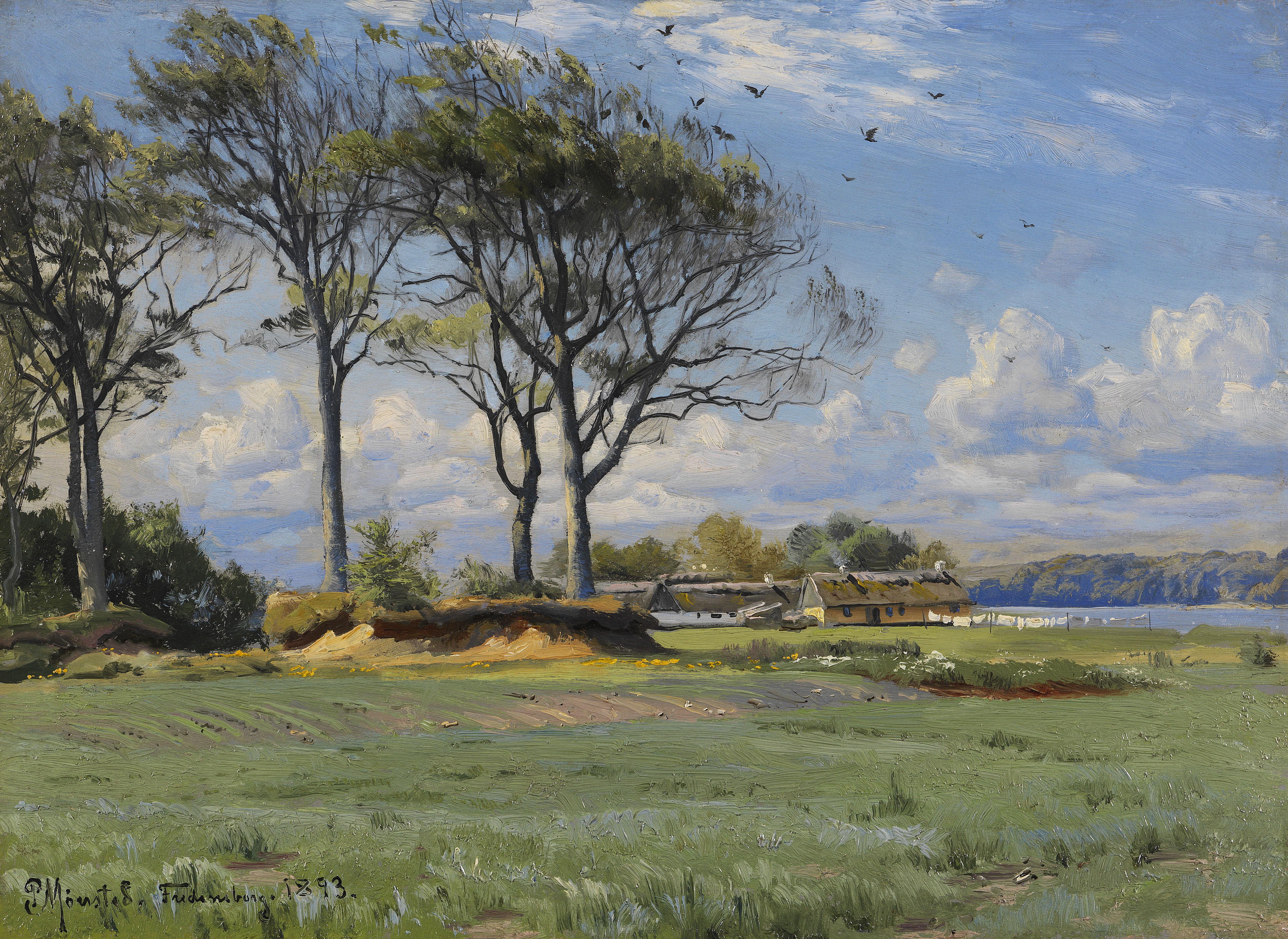 Spring Landscape (1893) by Peder Mørk Mønsted.jpg