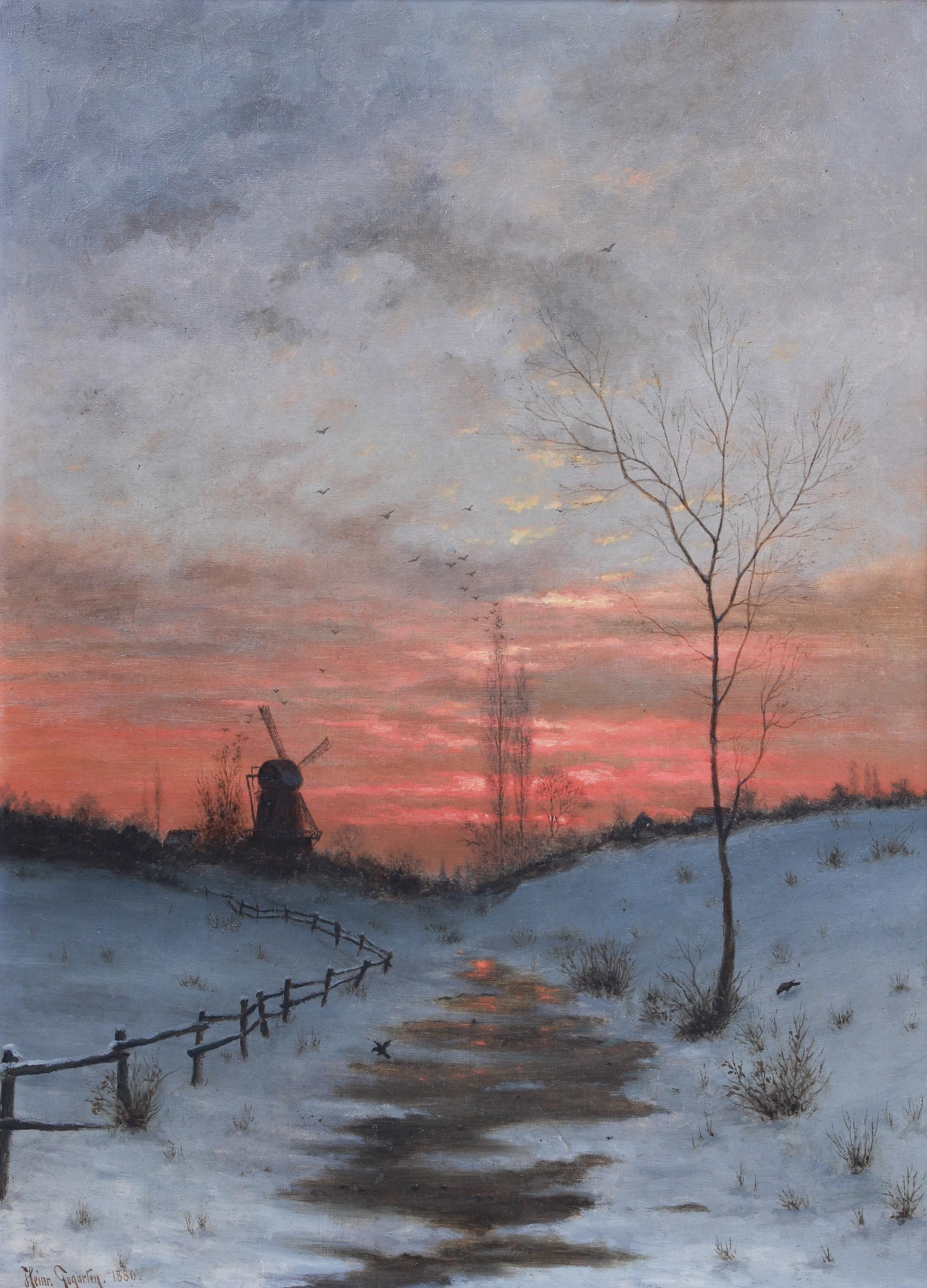 Heinrich Gogarten - Sunset Landscape (1880).jpg