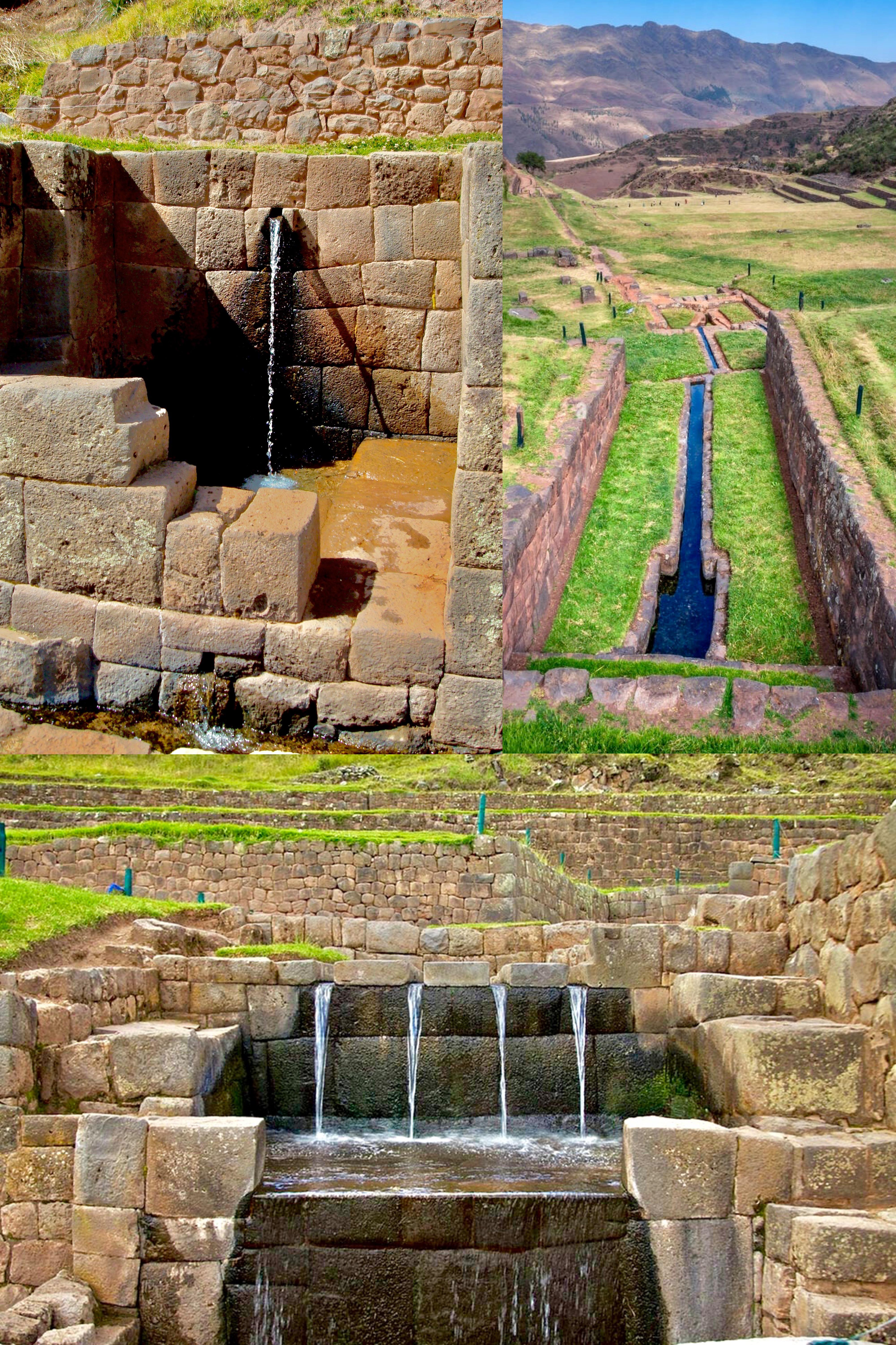 Machu Picchu aqueduct, one of three ancient American hydraulic structures still working today. 1200 a.c.jpg