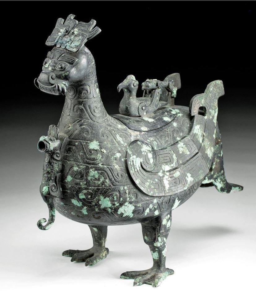 Bronze Ritual Ewer in the Shape of a Bird, China, Shang Dynasty (12th to 8th century BCE).jpg