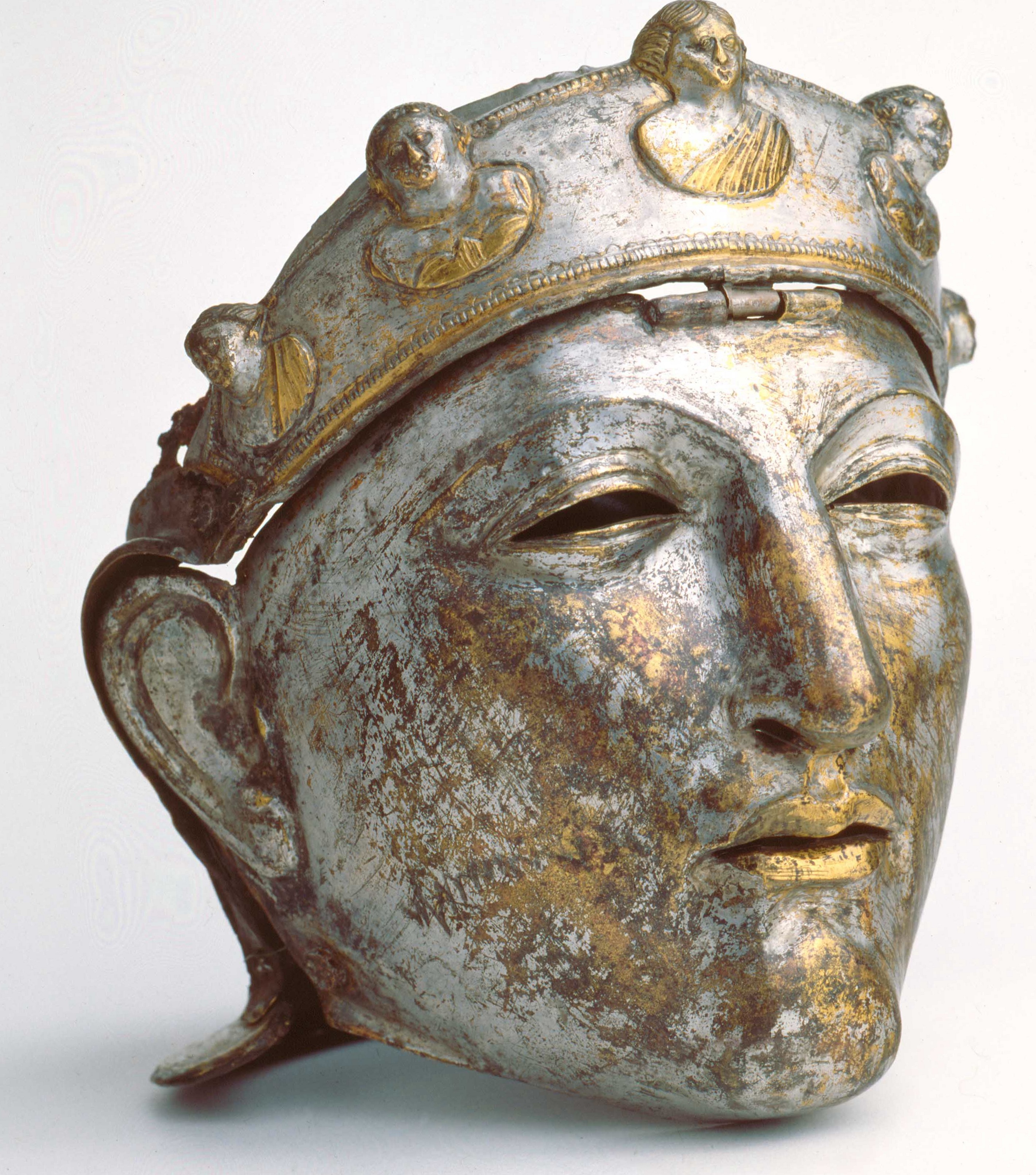 Ancient Roman helmet worn by the elite Roman cavalry (equites Romani). 2000 years old.jpg