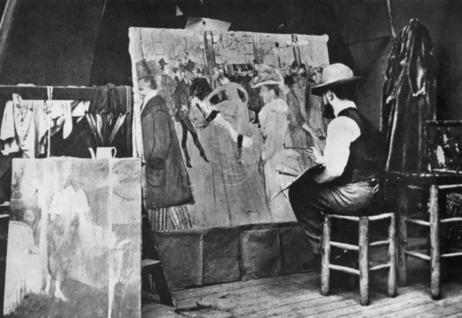 Henri Toulouse-Lautrec at work.jpg