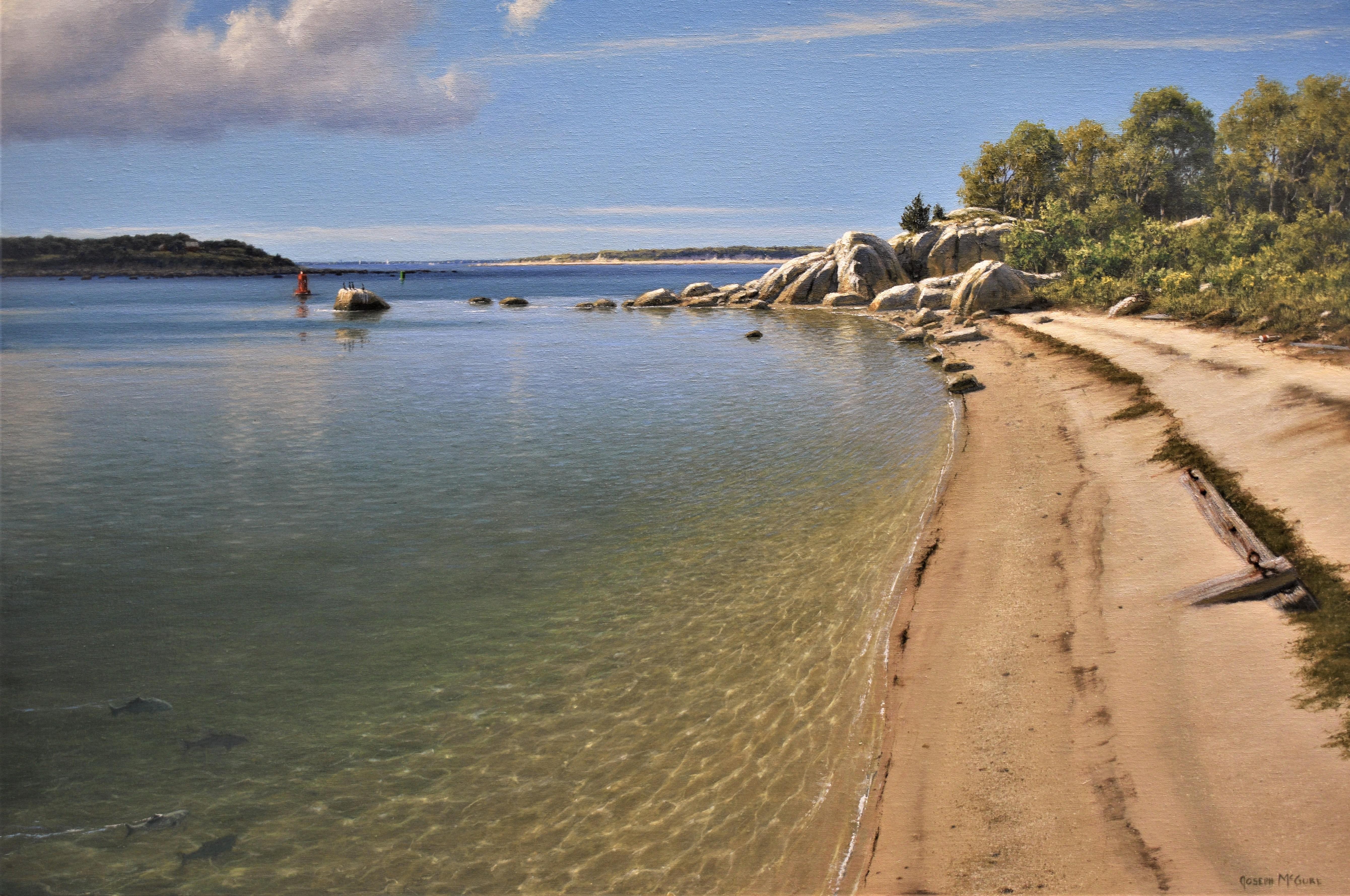 Rock and Sea, Joseph McGurl, Oil on Linen, 2023.jpg