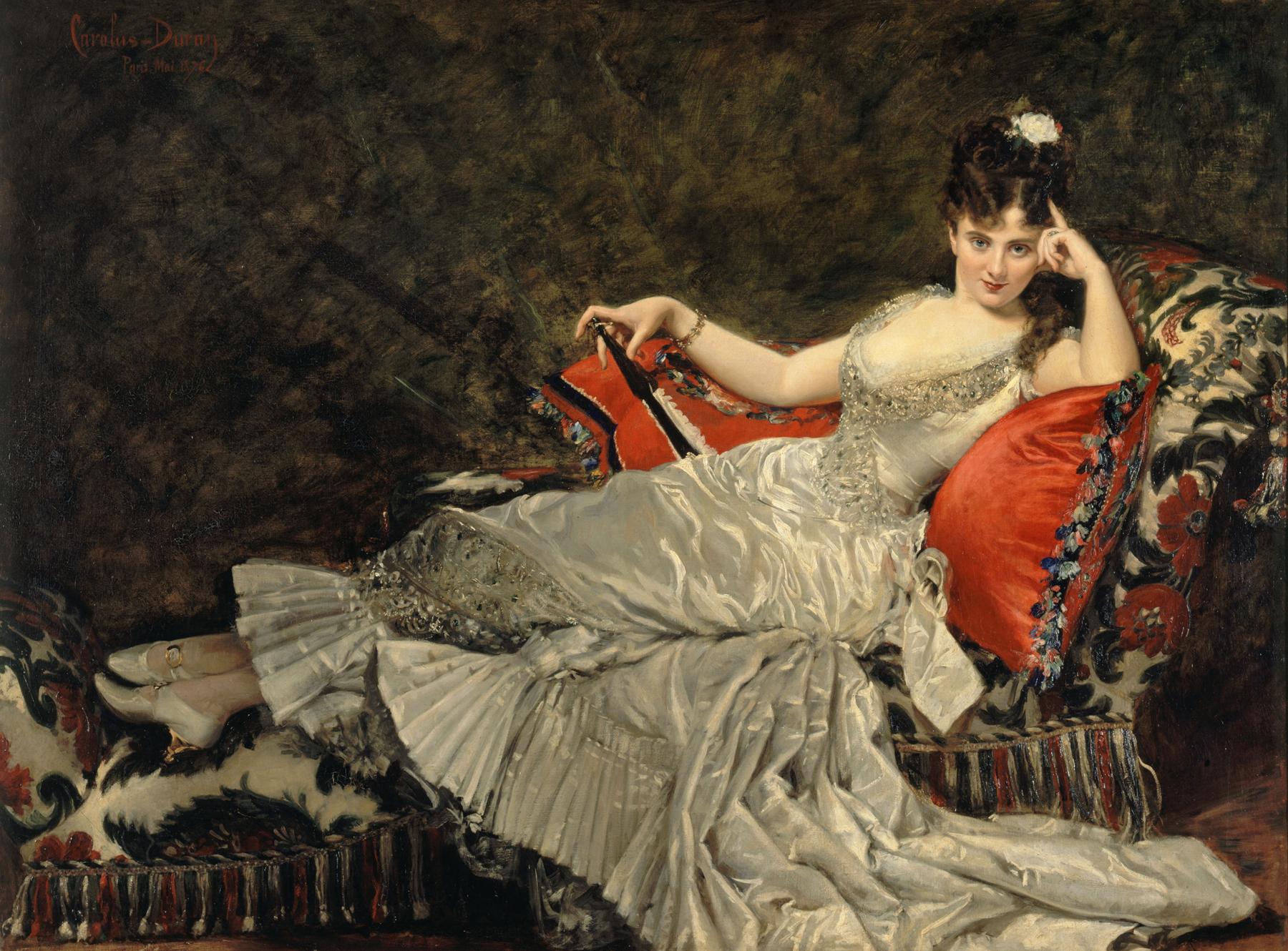 Portrait de Mademoiselle de Lancey (1876) Carolus-Duran (French, 1837 - 1917).jpg