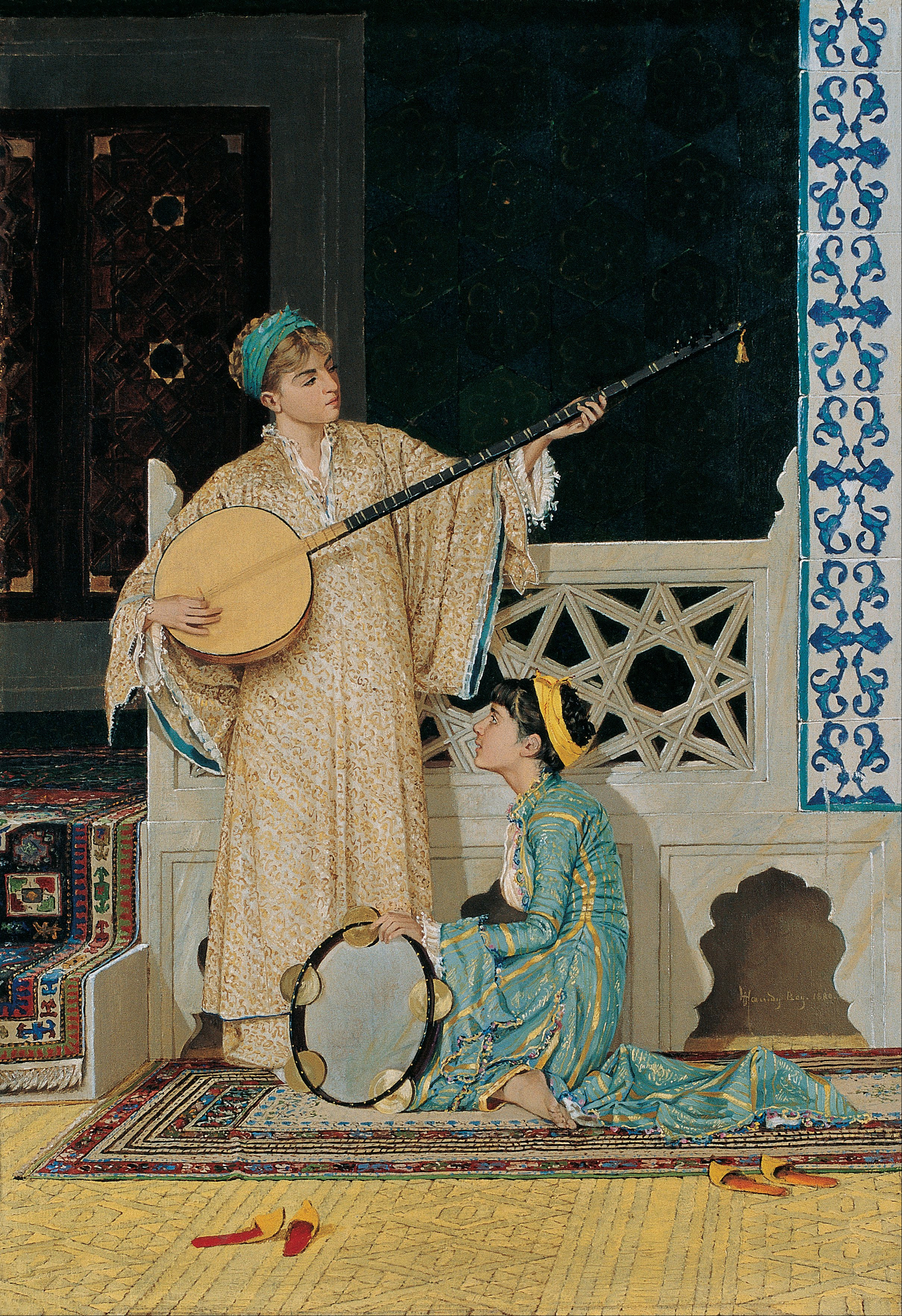 Two Musician Girls , Osman Hamdi Bey (1842–1910).jpg