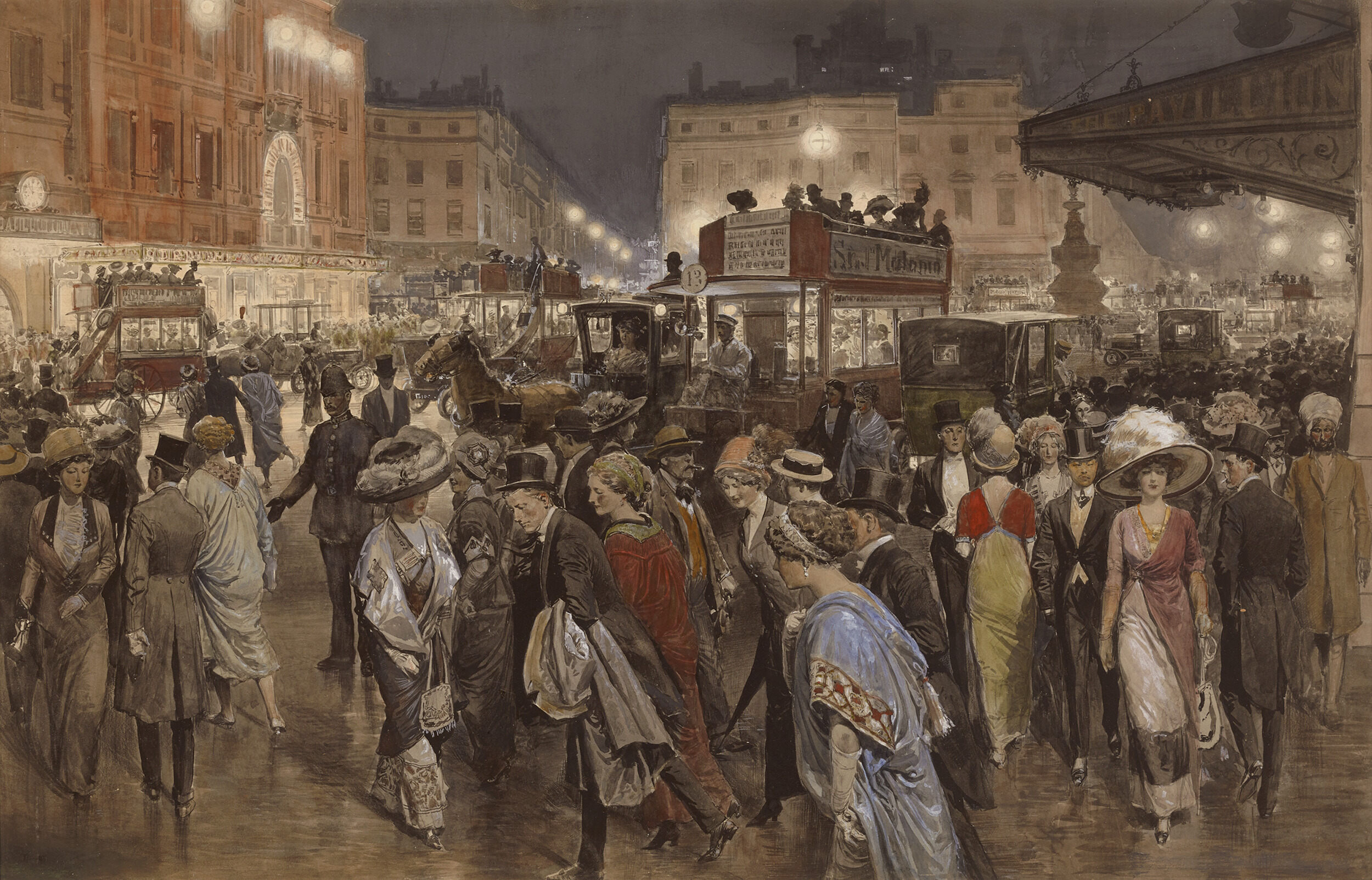 Fortunino Matania (1881-1963) - Piccadilly Circus.jpg
