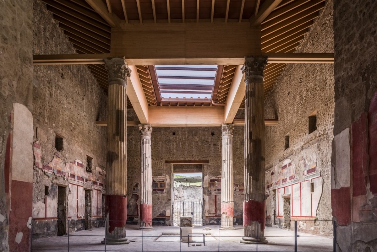 'House of the silver wedding', one of the finest roman luxury houses discovered in Pompeii. At the time of the Vesuvius erruption, the Villa was already around 300 years old and had been renovated 4 times.jpg