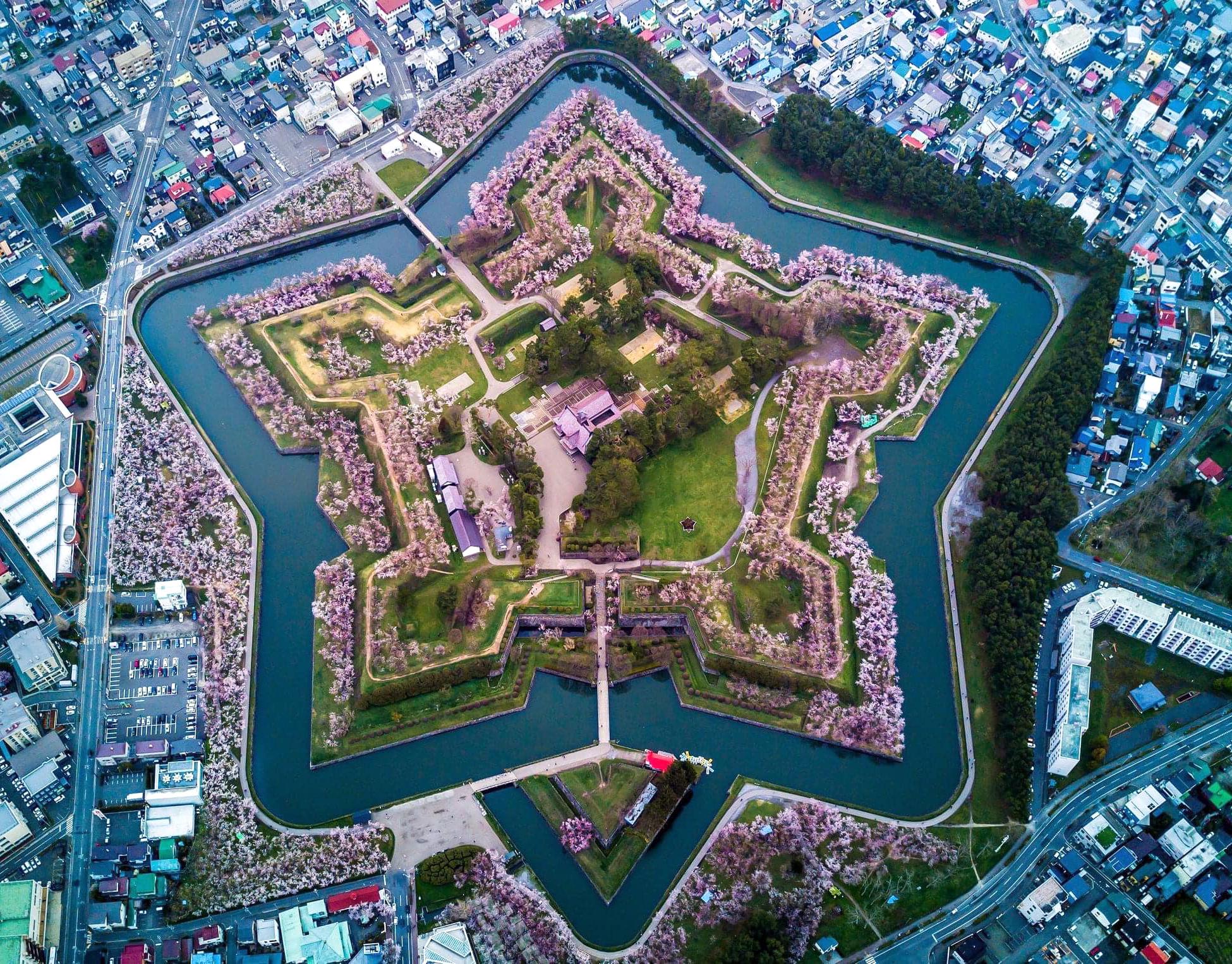 Goryōkaku Star Fort, based on European designs. Hokkaido, Japan, Edo period, 1866.jpg