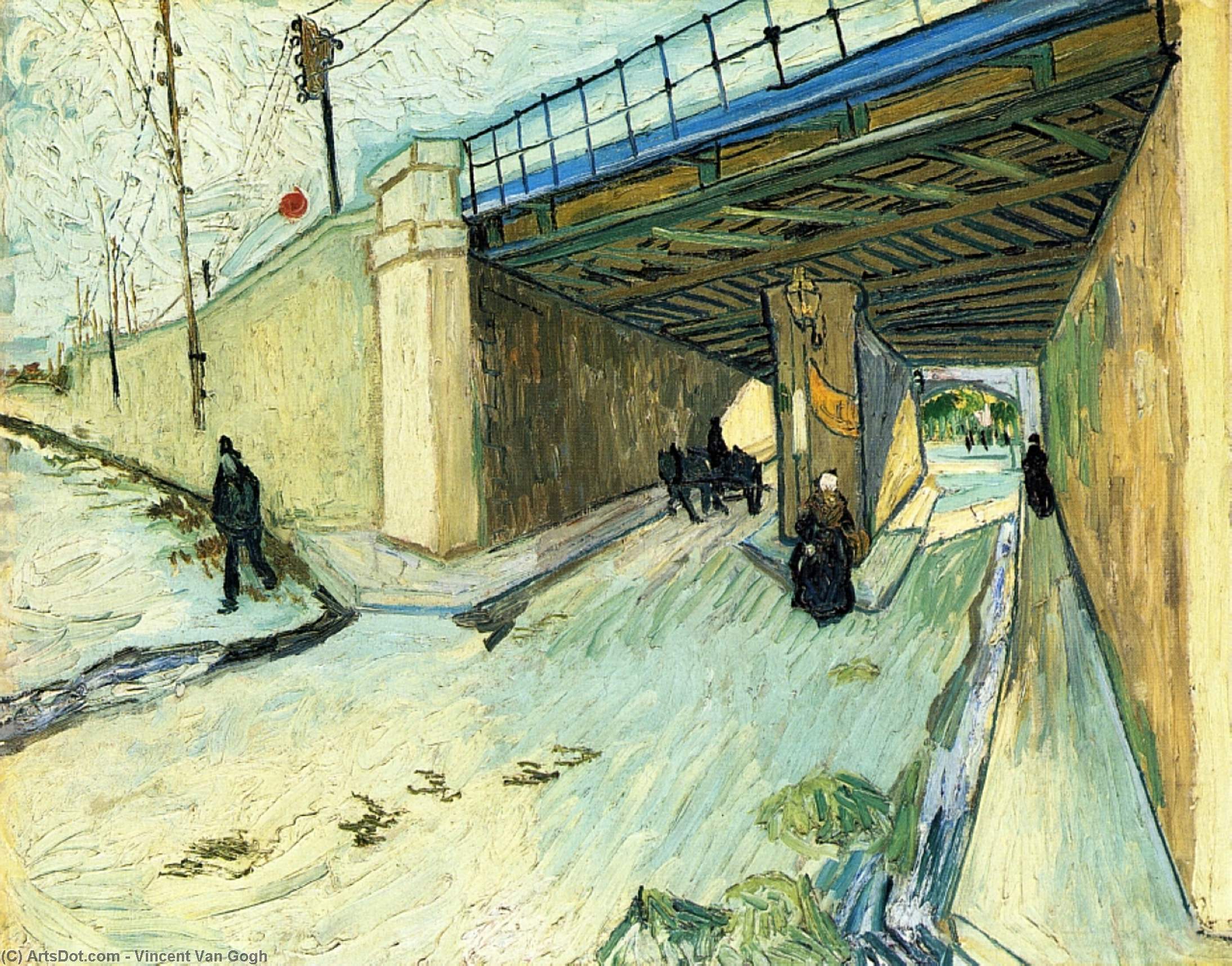 The Railway Bridge over Avenue Montmajour - Vincent Van Gogh (1888).jpg
