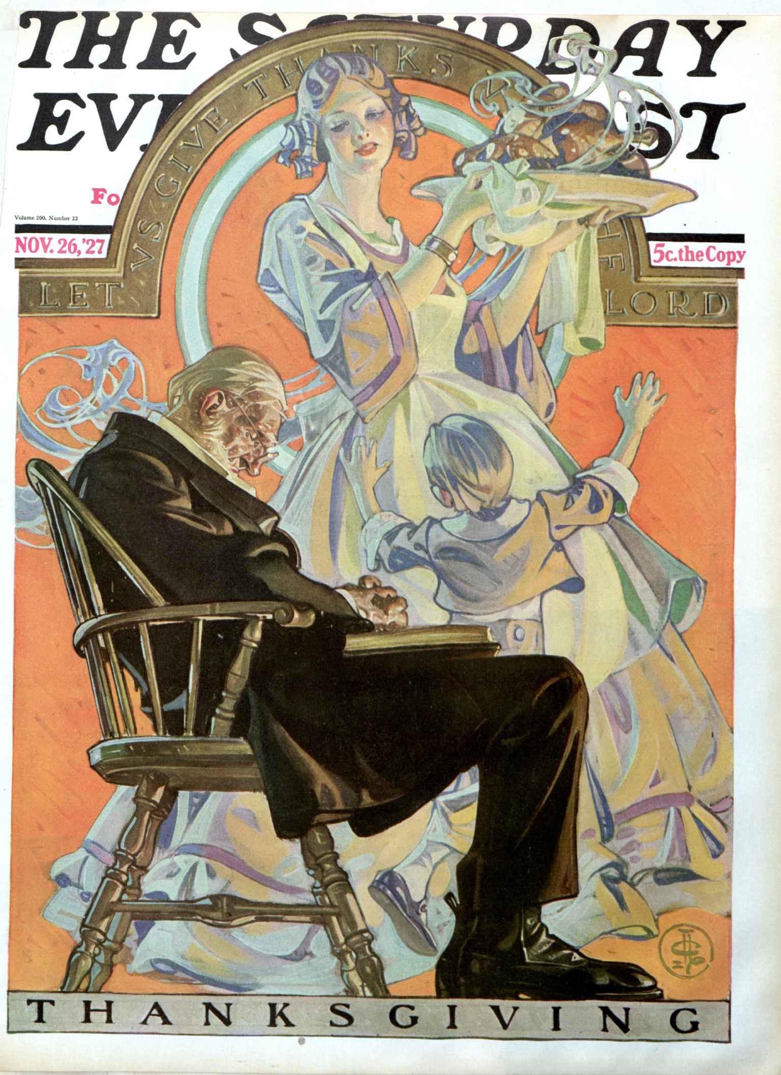 The Saturday Evening Post Cover Nov 26 1927, Joseph Christian Leyendecker.jpg