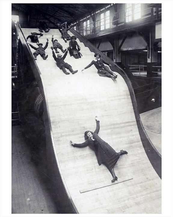 1920′s. On the big slide at Coney Island.jpg
