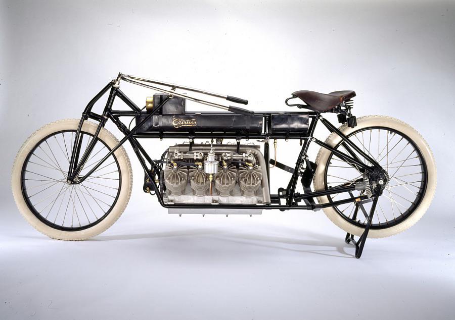 basically a bicycle with a V8 engine strapped to it was driven at 136mph in 1907 by Glenn Curtiss.jpg