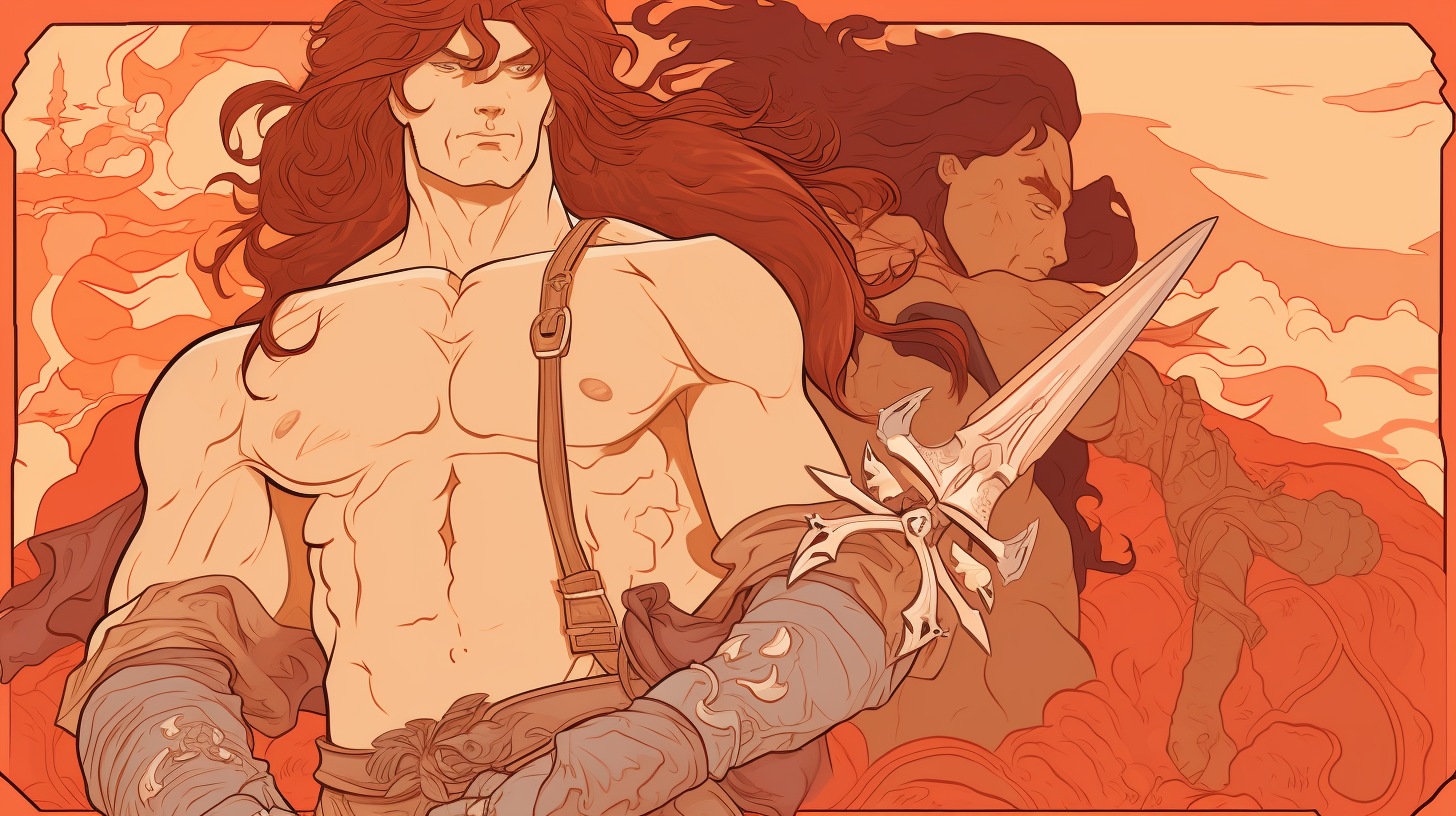 nakomoto_conan_the_barbarian_in_style_of_Ilya_Alphonse_Mucha_0412d5de-fd69-4aa3-90c7-15dff49ad75e.png