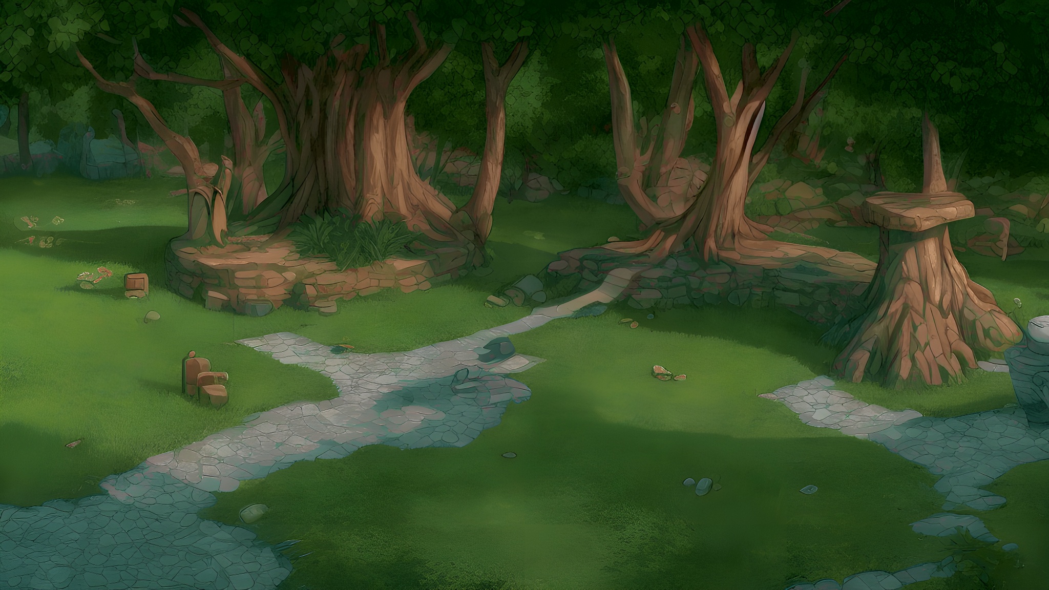 RAW_photo__graphic_novel_style__park__fountain__bench__riocks_trees_bu_S0_St22_G7.jpeg