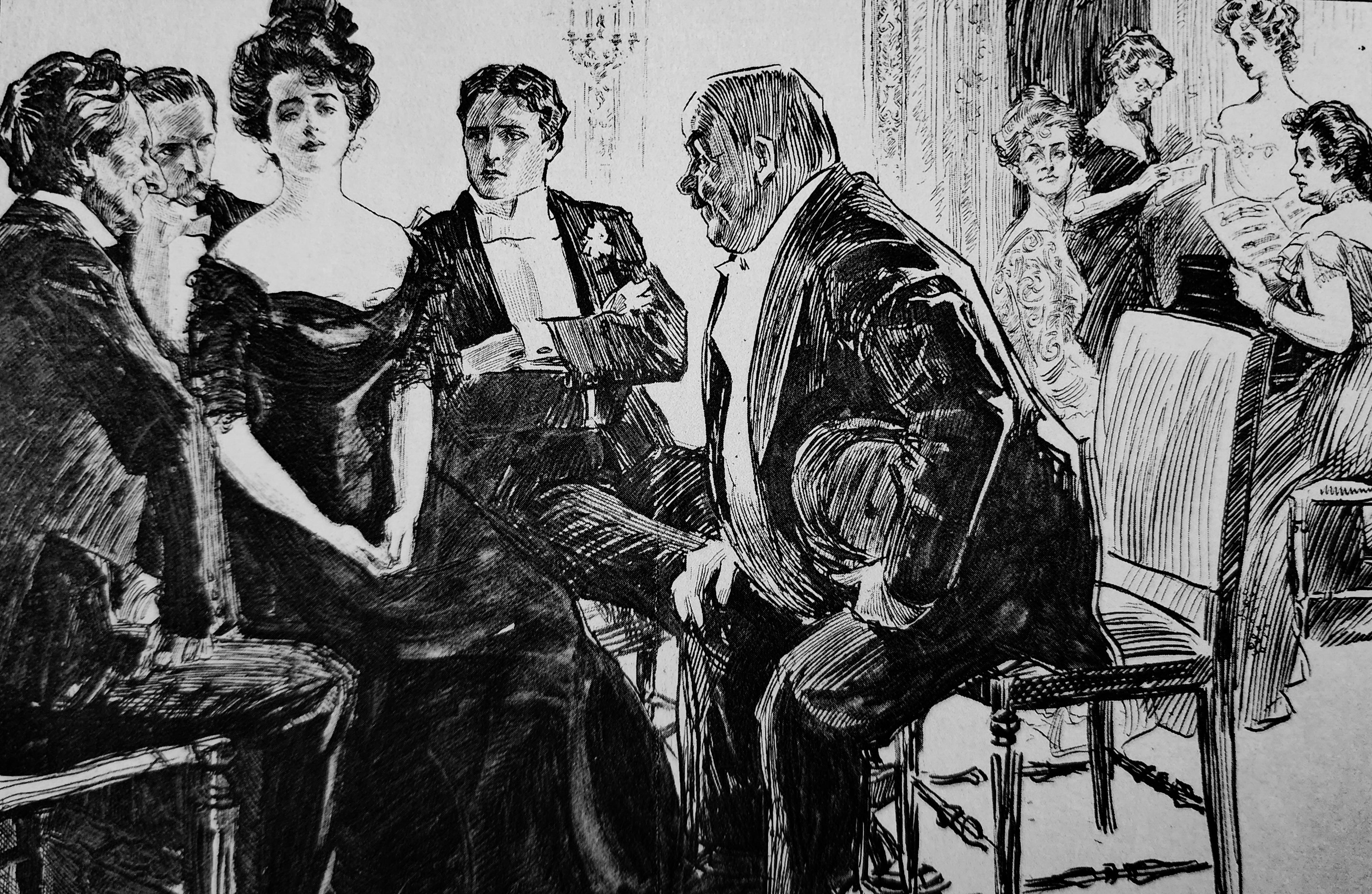 She Is The Subject Of Some Hostile Criticism - By Charles Dana Gibson - Circa 1900.jpg