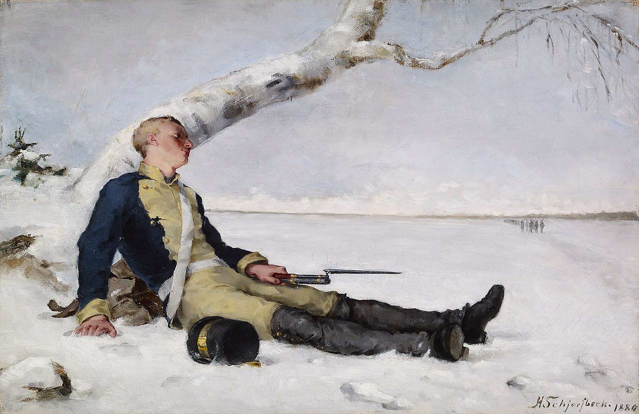 Helene_Schjerfbeck_-_Wounded_Warrior_in_the_Snow.1880.jpg