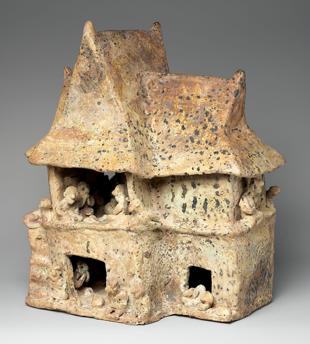 Model of a house where a feast is being held, (100 BCE to 200 CE), Nayarit, Mexico.jpg