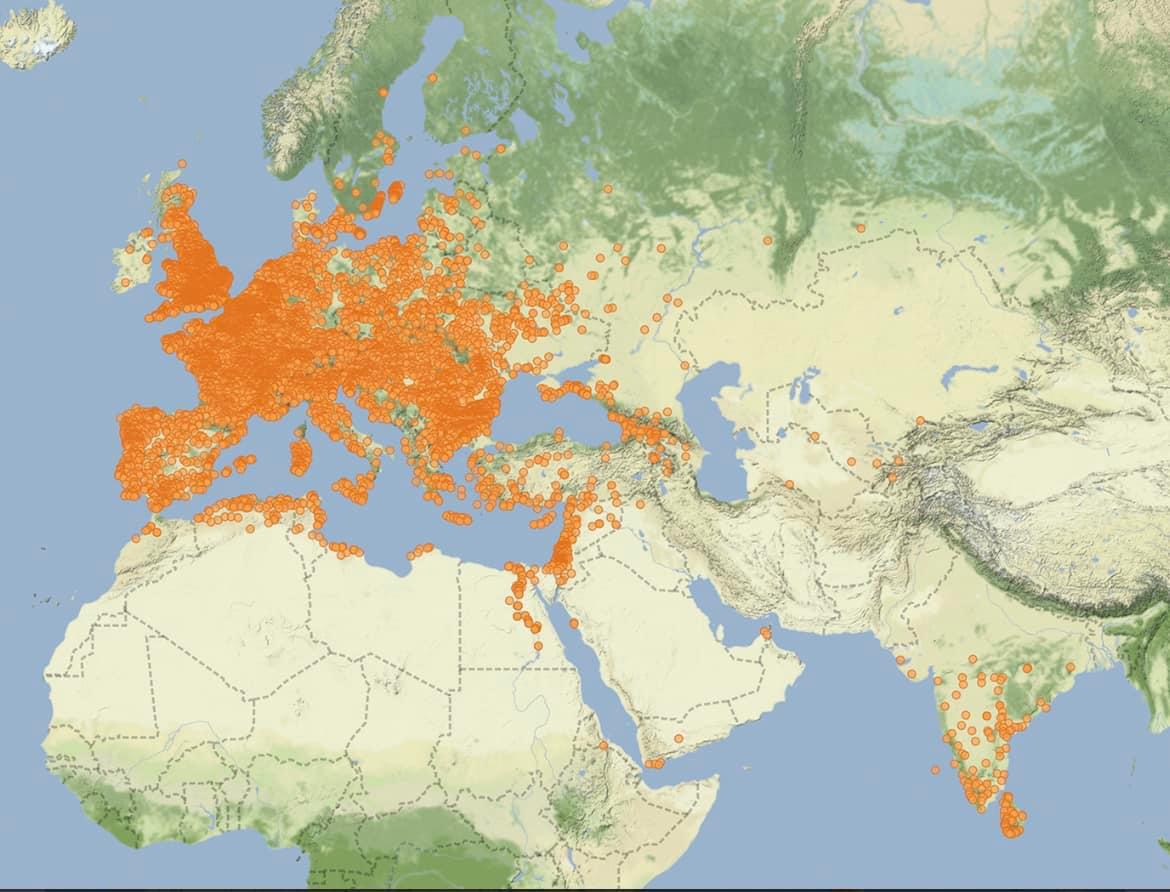Where Roman coins have been found.jpg