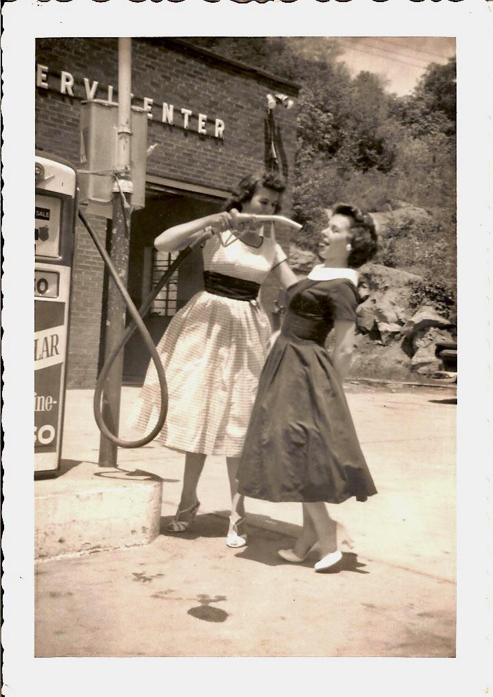 My great aunts messing around in the 50’s.jpg