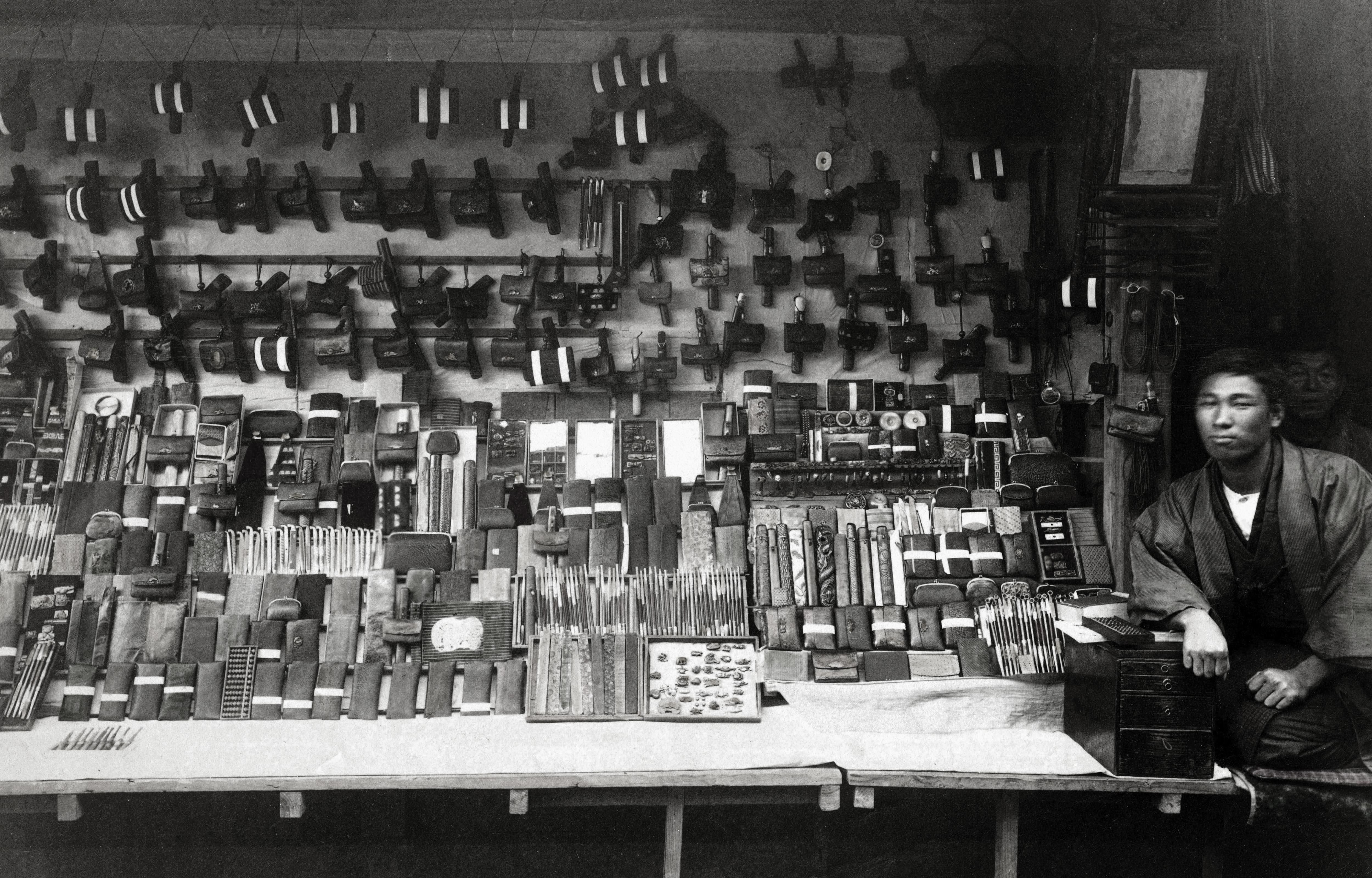 Store selling tobacco and tobacco accessories. Japan, 1877.jpg