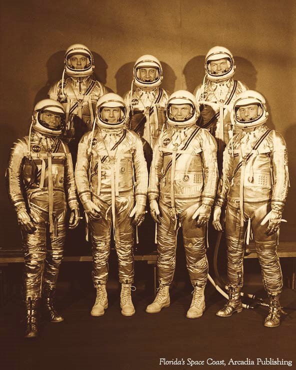 April 9, 1959 NASA introduced America's first astronauts who became known as the Original Seven.jpg