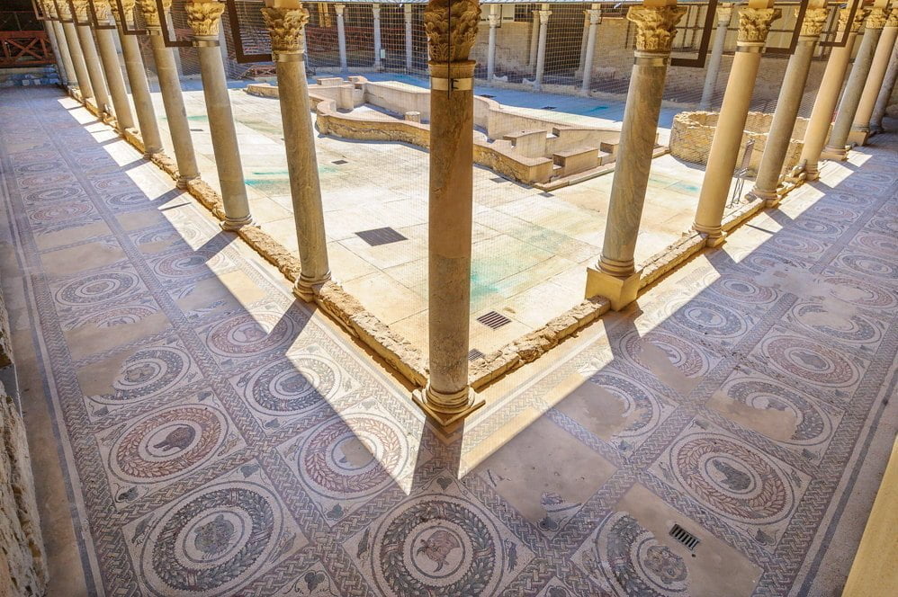 In Sicily, about 5 km from the city of Piazza Armerina, are the remains of a luxurious Roman villa, Villa Romana del Casale. UNESCO World Heritage.jpg
