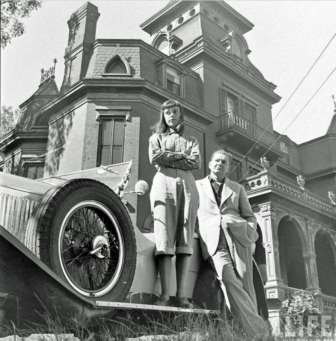 Barbara and Charles Addams as photographed by George Silk for Life magazine. 1948. 2.jpg